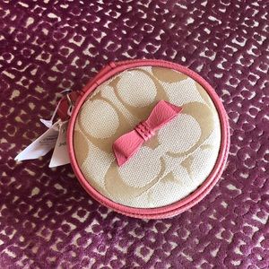 Coach jewelry pouch